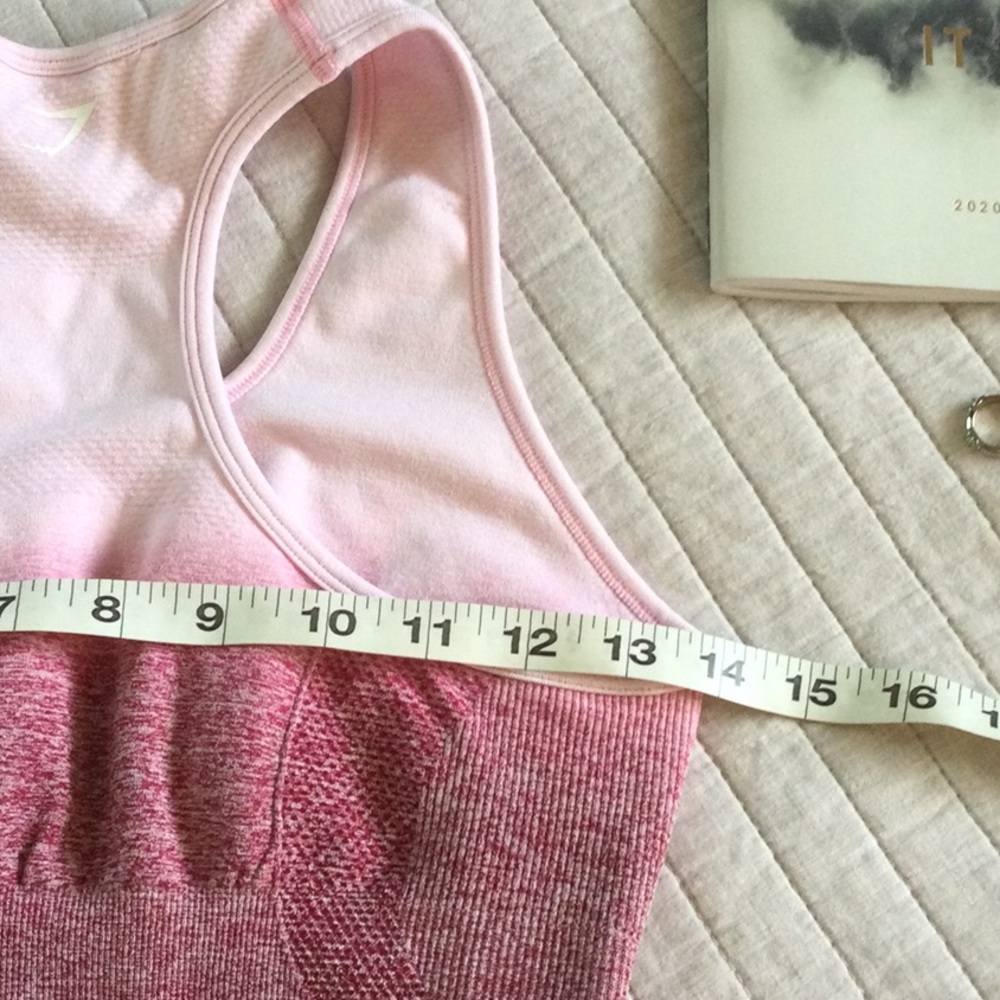 Gymshark Seamless Ombre Pink Sports Bra medium - Picture 6 of 9